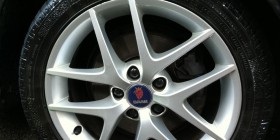 Saab Alloy Wheel After Pearl Universal & Eco Tyre Shine Treatment